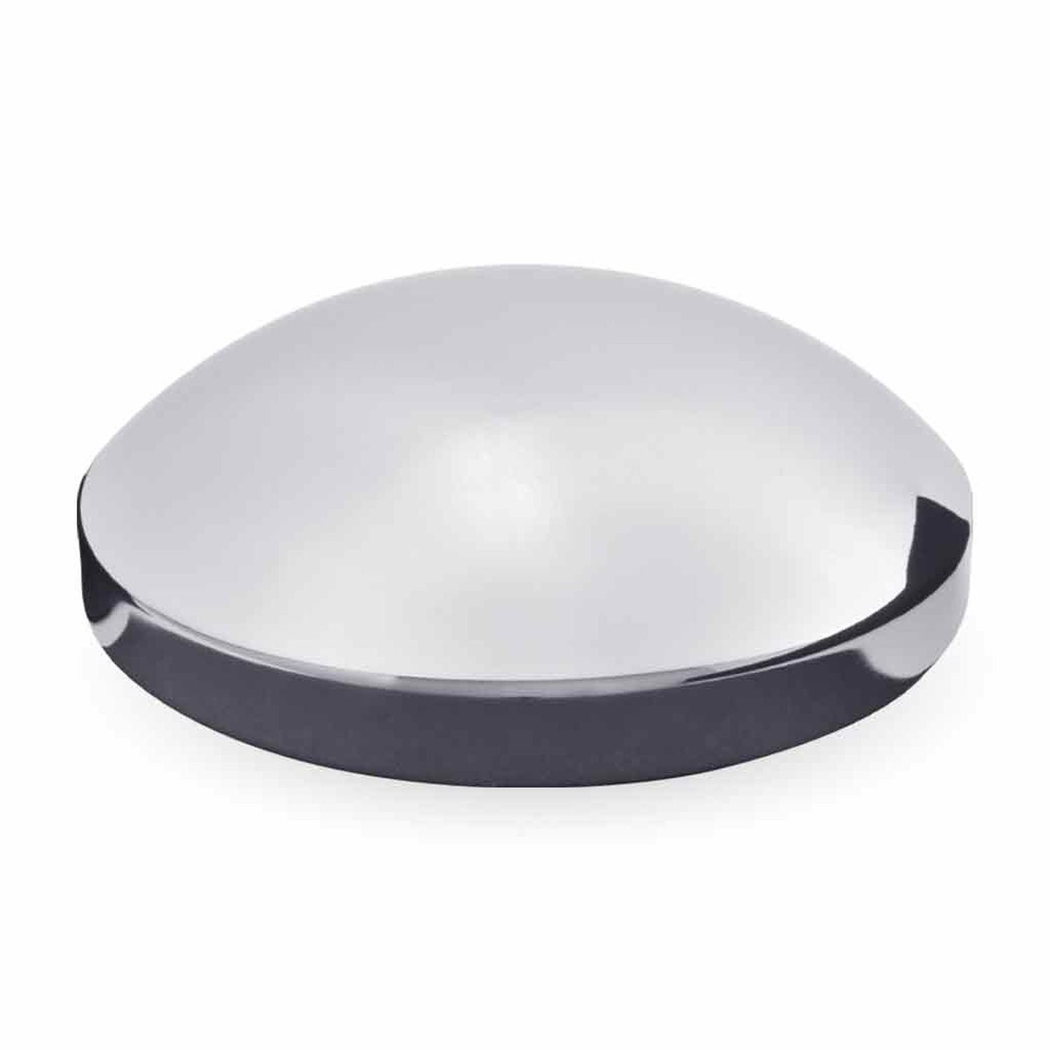 Tapachuchos Trasero Met&aacute;lico Cromado Tipo C&uacute;pula - Di&aacute;metro Interior 8" - Pernos de 5/8" - Dise&ntilde;o Cl&aacute;sico Elegante - Alta Durabilidad - Marca TRUX